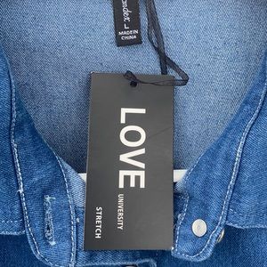 Large, Love University dress